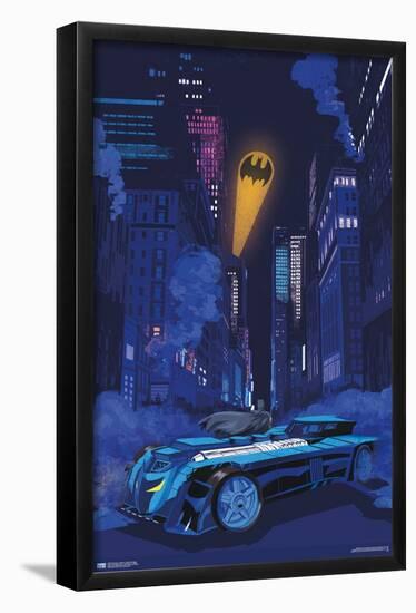 DC Comics - Batman - Skyline Bat Signal-Trends International-Framed Poster