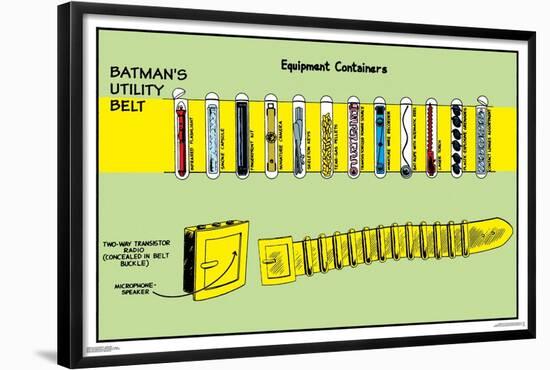 DC Comics Batman - Utility Belt-Trends International-Framed Poster