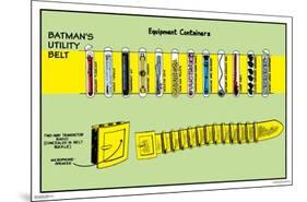 DC Comics Batman - Utility Belt-Trends International-Mounted Poster