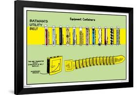 DC Comics Batman - Utility Belt-Trends International-Framed Poster