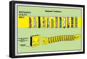 DC Comics Batman - Utility Belt-Trends International-Framed Poster