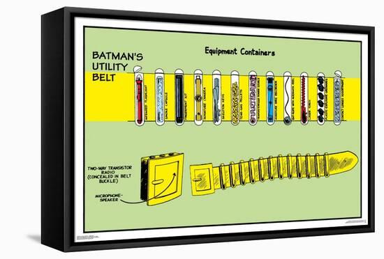 DC Comics Batman - Utility Belt-Trends International-Framed Stretched Canvas