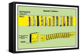 DC Comics Batman - Utility Belt-Trends International-Framed Stretched Canvas
