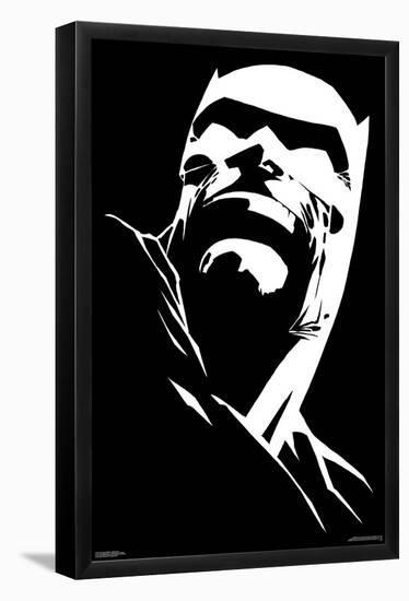 DC Comics Batman - White Cowl-Trends International-Framed Poster