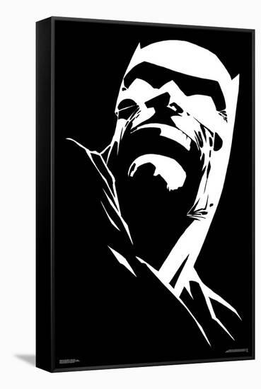 DC Comics Batman - White Cowl-Trends International-Framed Stretched Canvas