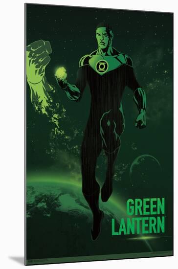 DC Comics: Dark Artistic - Green Lantern-Trends International-Mounted Poster