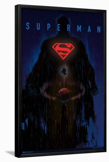 DC Comics: Dark Artistic - Superman-Trends International-Framed Poster