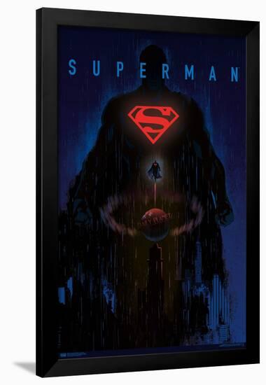 DC Comics: Dark Artistic - Superman-Trends International-Framed Poster