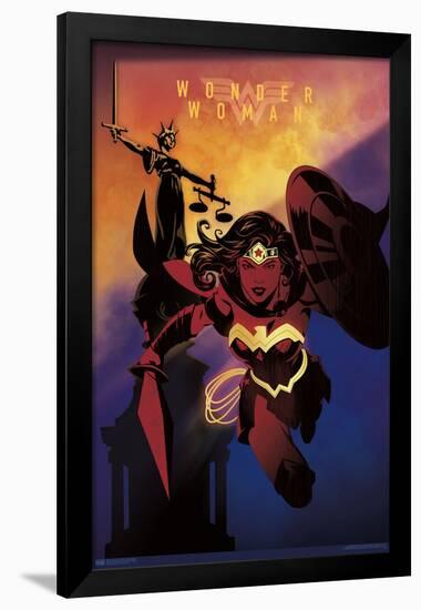 DC Comics: Dark Artistic - Wonder Woman-Trends International-Framed Poster