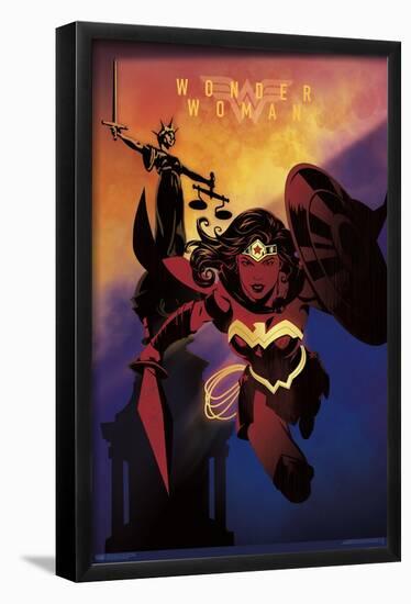 DC Comics: Dark Artistic - Wonder Woman-Trends International-Framed Poster