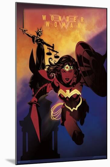 DC Comics: Dark Artistic - Wonder Woman-Trends International-Mounted Poster