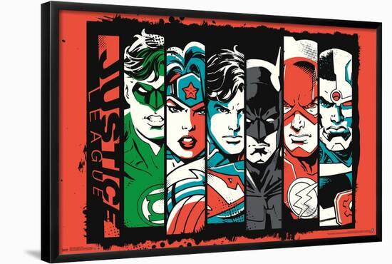 DC Comics - Justice League - Bars-Trends International-Framed Poster