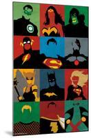 DC Comics - Justice League - Minimalist-Trends International-Mounted Poster