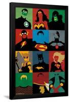 DC Comics - Justice League - Minimalist-Trends International-Framed Poster