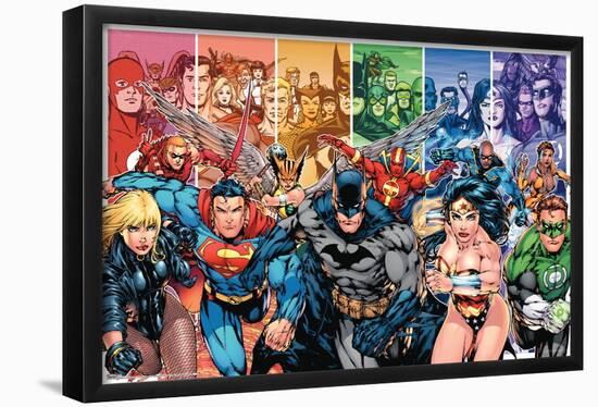 DC Comics - Justice League of America - Group-Trends International-Framed Poster