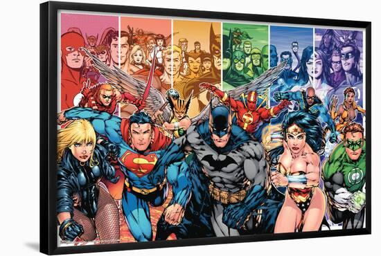 DC Comics - Justice League of America - Group-Trends International-Framed Poster