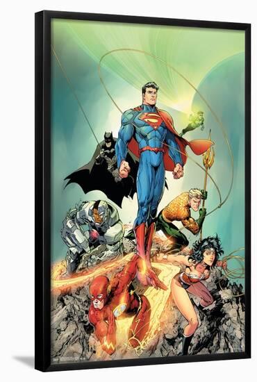 DC Comics - Justice League of America - Unite-Trends International-Framed Poster