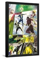 DC Comics Justice League - Shazam Family and Black Adam-Trends International-Framed Poster