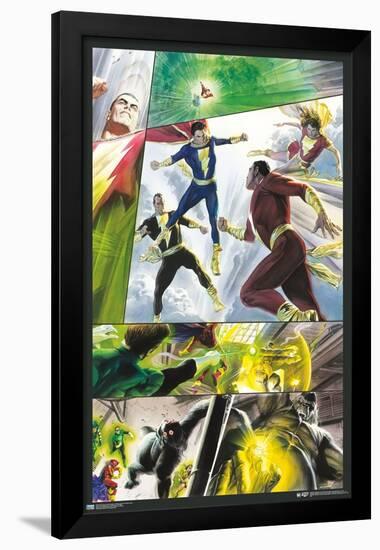 DC Comics Justice League - Shazam Family and Black Adam-Trends International-Framed Poster