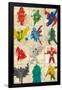 DC Comics - Justice League - Simplistic Grid-Trends International-Framed Poster