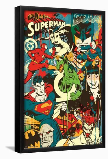 DC Comics - Justice League - This Looks Like A Job-Trends International-Framed Poster