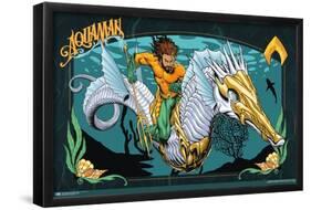 DC Comics Movie Aquaman and the Lost Kingdom - Aquaman Illustration-Trends International-Framed Poster