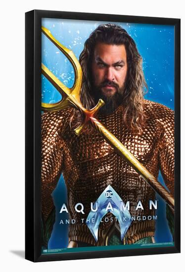 DC Comics Movie Aquaman and the Lost Kingdom - Aquaman-Trends International-Framed Poster