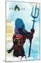 DC Comics Movie - Aquaman - Arthur Silhouette-Trends International-Mounted Poster