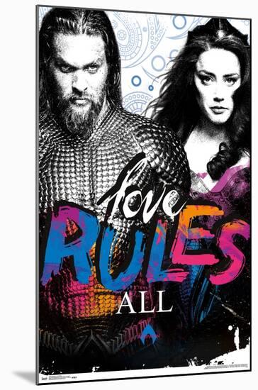 DC Comics Movie - Aquaman - Love Rules-Trends International-Mounted Poster