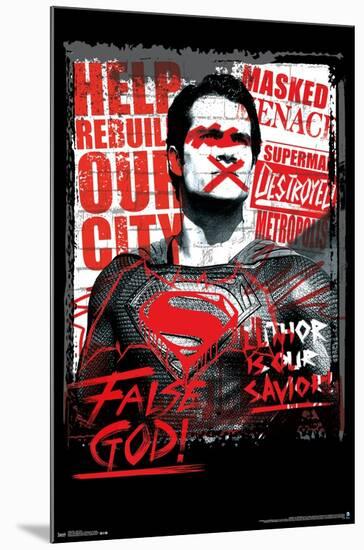 DC Comics Movie - Batman v Superman - False God-Trends International-Mounted Poster