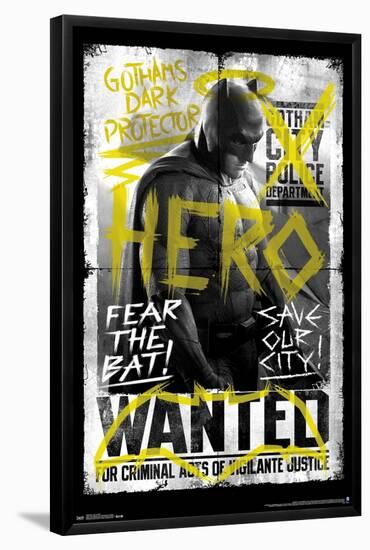 DC Comics Movie - Batman v Superman - Fear the Bat-Trends International-Framed Poster