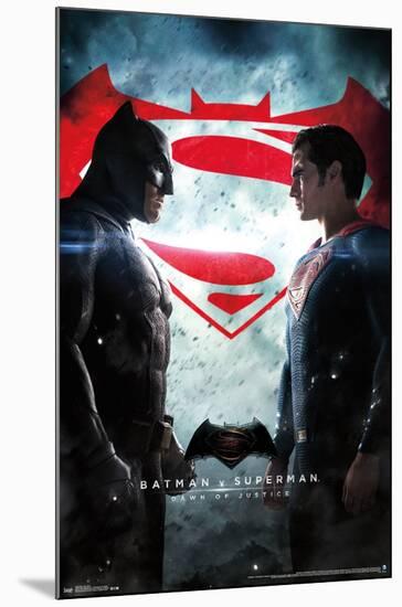 DC Comics Movie - Batman v Superman - One Sheet-Trends International-Mounted Poster
