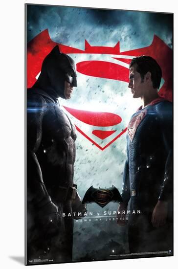 DC Comics Movie - Batman v Superman - One Sheet-Trends International-Mounted Poster