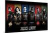 DC Comics Movie - Justice League - Heroes and Logos-Trends International-Mounted Poster