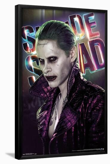 DC Comics Movie - Suicide Squad - Joker Close-Up-Trends International-Framed Poster