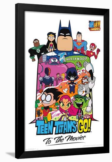 DC Comics Movie - Teen Titans Go! To The Movies - Collage-Trends International-Framed Poster