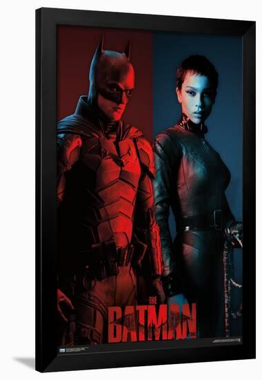 DC Comics Movie The Batman - The Bat and The Cat-Trends International-Framed Poster