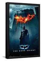 DC Comics Movie - The Dark Knight - Batman Logo on Fire One Sheet Premium Poster-null-Framed Poster