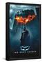 DC Comics Movie - The Dark Knight - Batman Logo on Fire One Sheet-Trends International-Framed Poster