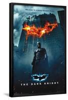 DC Comics Movie - The Dark Knight - Batman Logo on Fire One Sheet-Trends International-Framed Poster