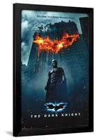 DC Comics Movie - The Dark Knight - Batman Logo on Fire One Sheet-Trends International-Framed Poster