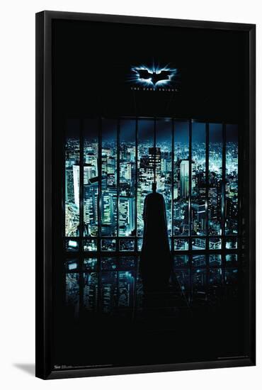 DC Comics Movie - The Dark Knight - Batman VIew Of The City One Sheet-Trends International-Framed Poster