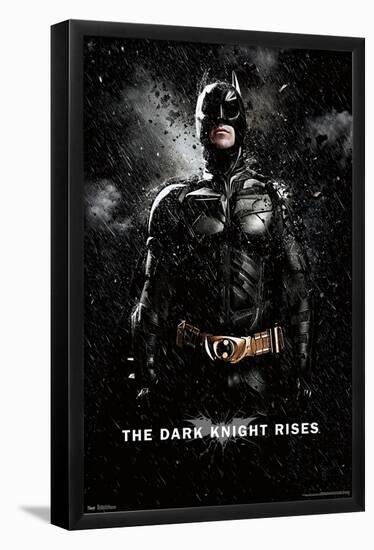 DC Comics Movie - The Dark Knight Rises - Batman Rain-Trends International-Framed Poster