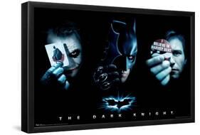 DC Comics Movie - The Dark Knight - The Joker, Batman, Harvey Dent-Trends International-Framed Poster