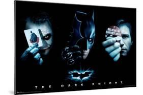 DC Comics Movie - The Dark Knight - The Joker, Batman, Harvey Dent-Trends International-Mounted Poster