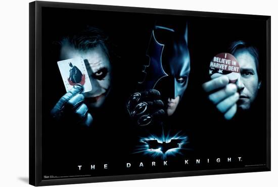 DC Comics Movie - The Dark Knight - The Joker, Batman, Harvey Dent-Trends International-Framed Poster