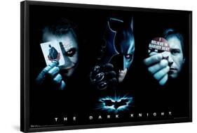 DC Comics Movie - The Dark Knight - The Joker, Batman, Harvey Dent-Trends International-Framed Poster