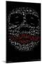 DC Comics Movie - The Dark Knight - The Joker Face In Text-Trends International-Mounted Poster