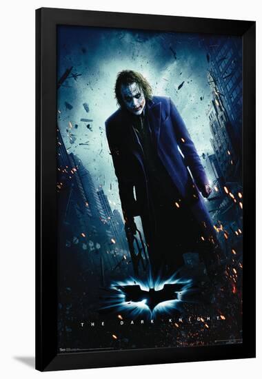 DC Comics Movie - The Dark Knight - The Joker - One Sheet-Trends International-Framed Poster