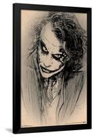 DC Comics Movie - The Dark Knight - The Joker - Sketch-Trends International-Framed Poster